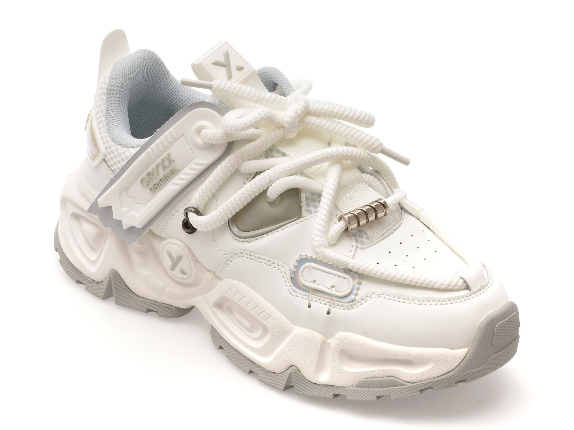 Pantofi sport GRYXX albi, 25050, din material textil
