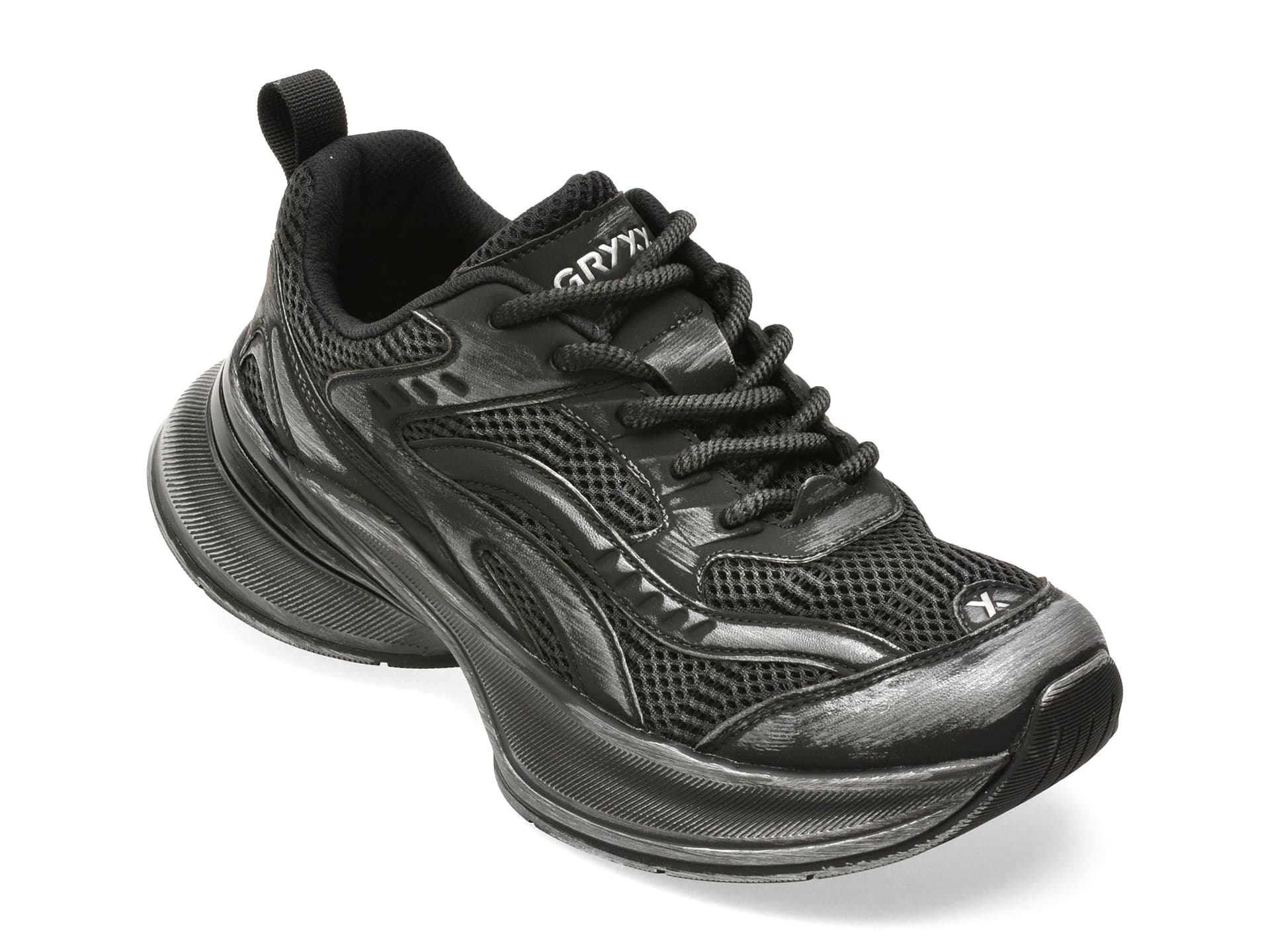 Pantofi sport GRYXX negri, 9287, din material textil