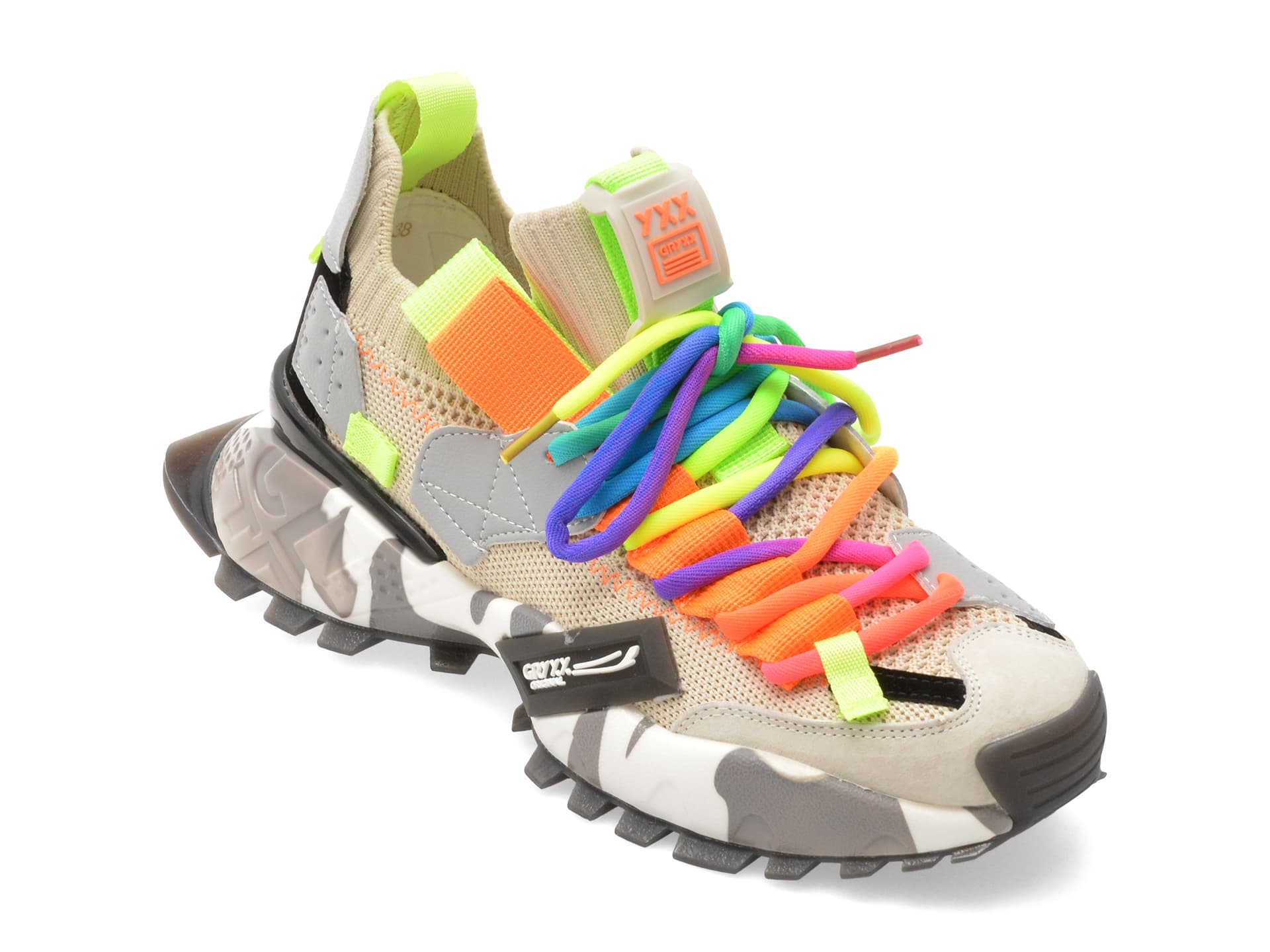 Pantofi sport GRYXX bej, 18159, din material textil