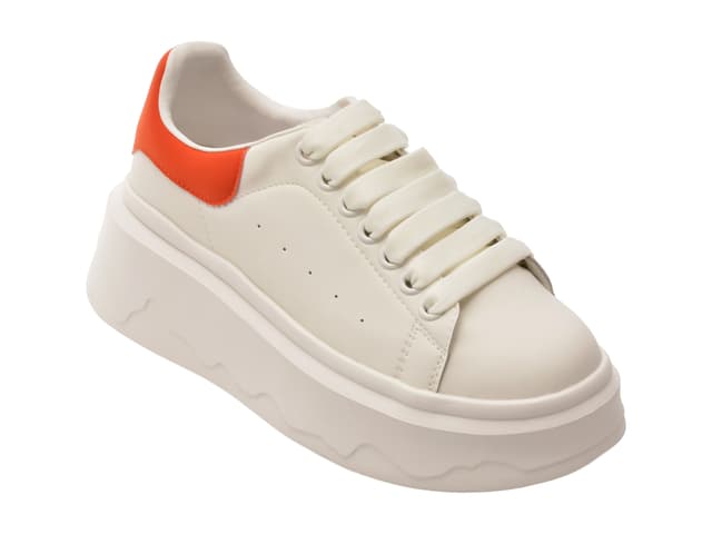 Pantofi sport FLAVIA PASSINI albi, 3F612, din piele naturala