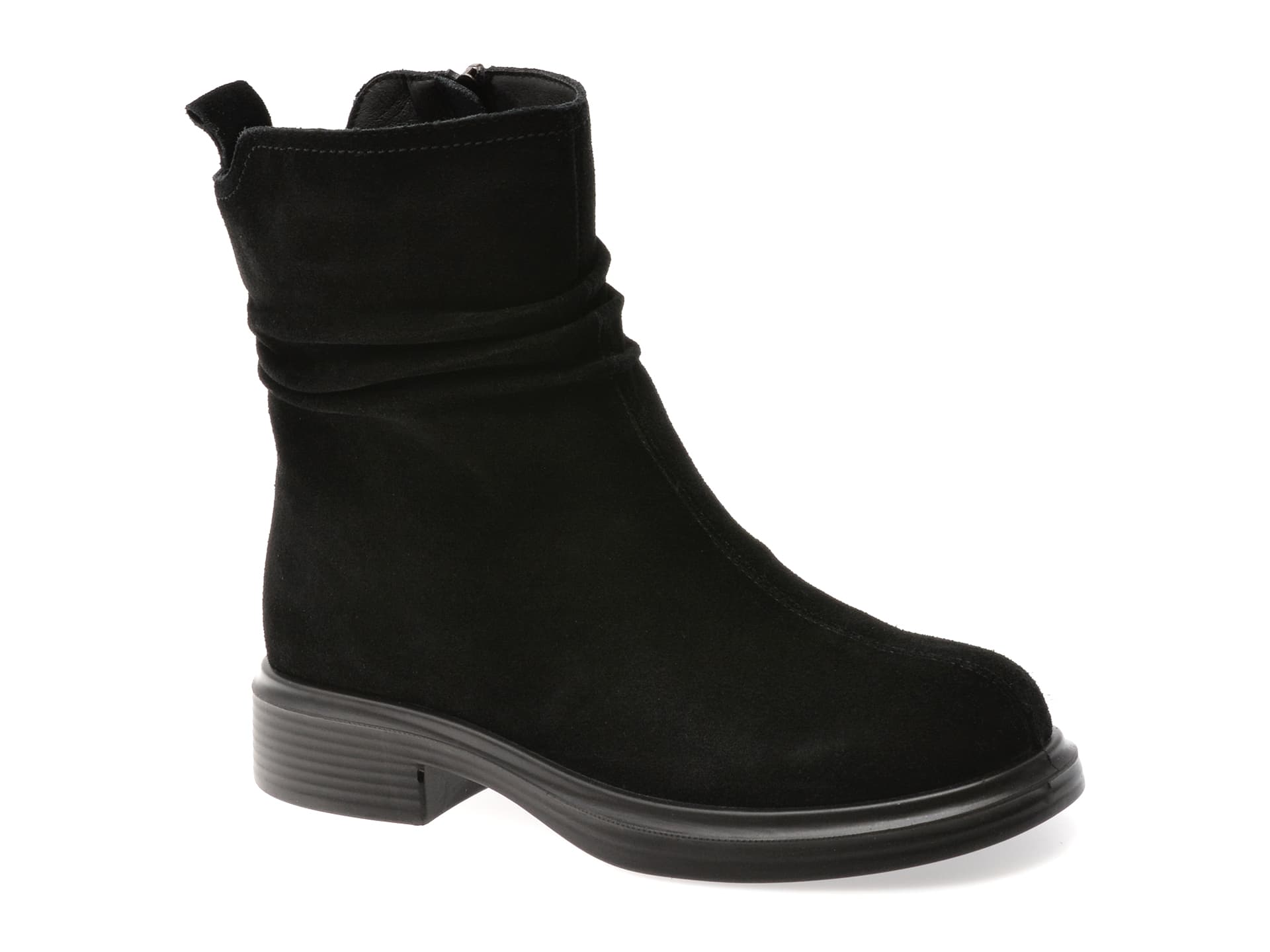 Ghete GRYXX negre, 5103NA, din piele intoarsa