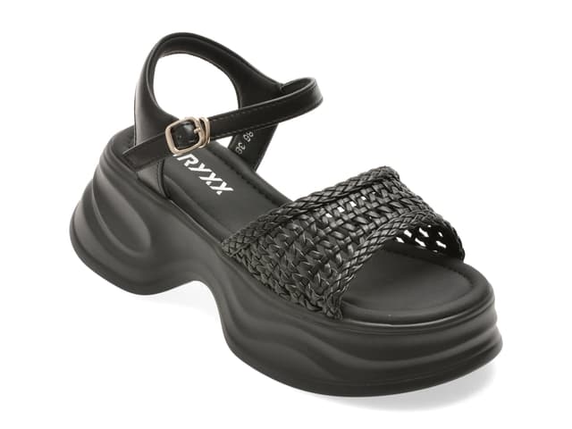 Sandale GRYXX negre, 550886, din piele ecologica