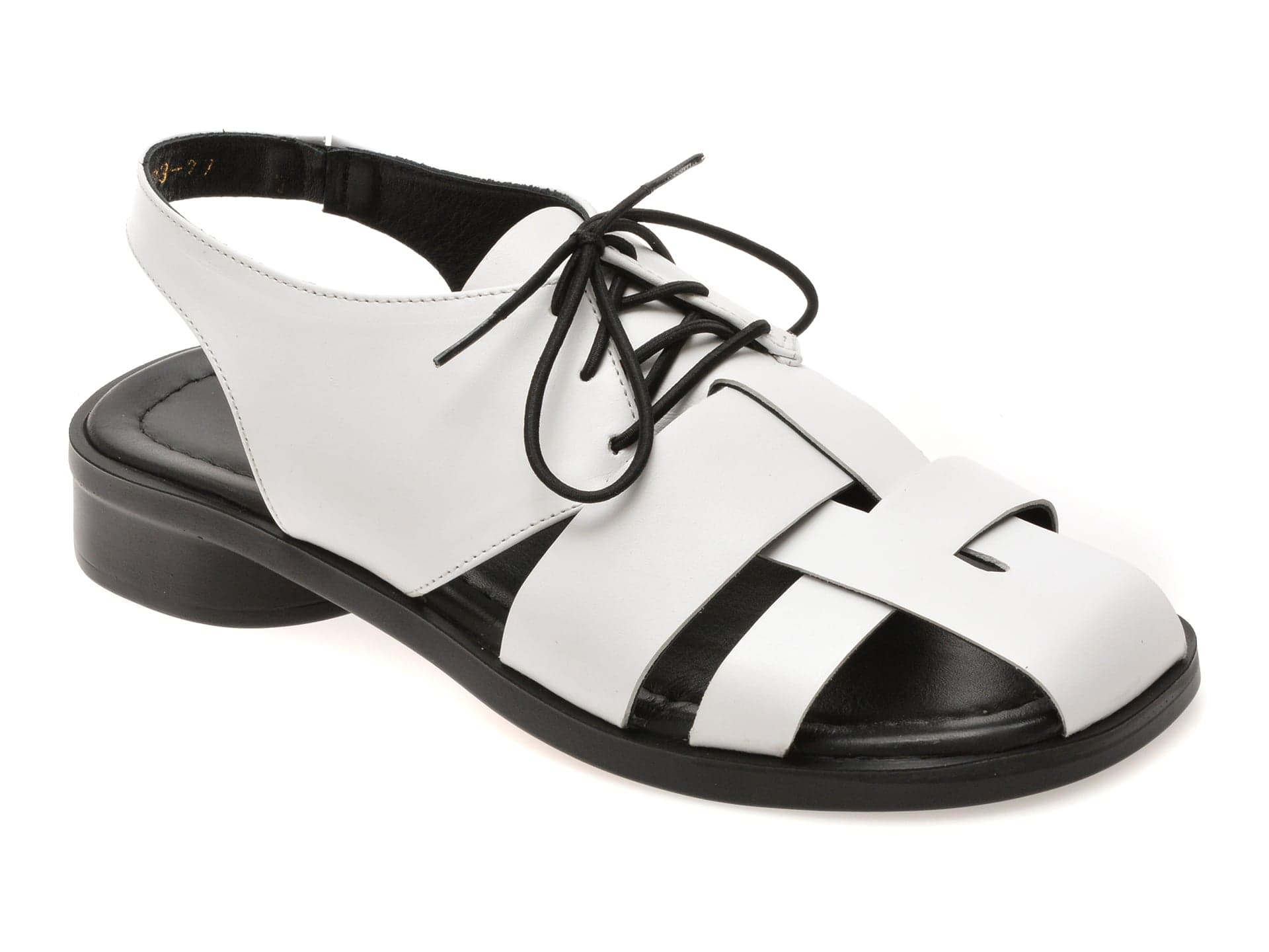Pantofi EPICA albi, 1766373, din piele naturala