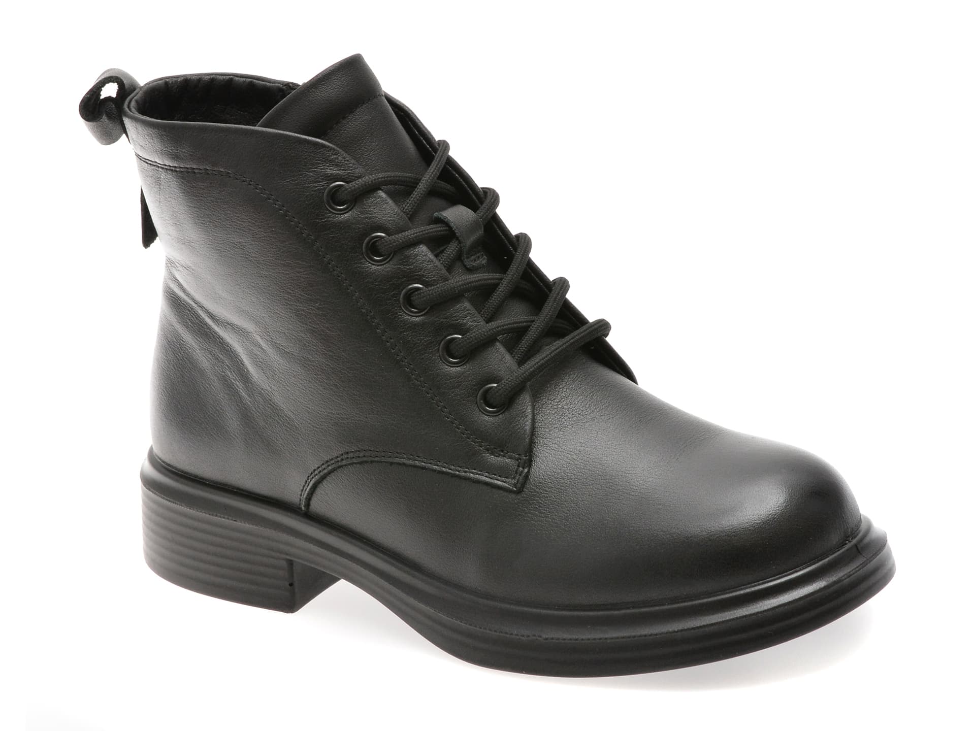 Ghete GRYXX negre, 5104, din piele naturala