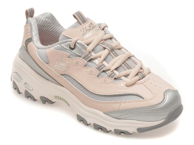 Pantofi sport SKECHERS bej, 150246, din piele ecologica