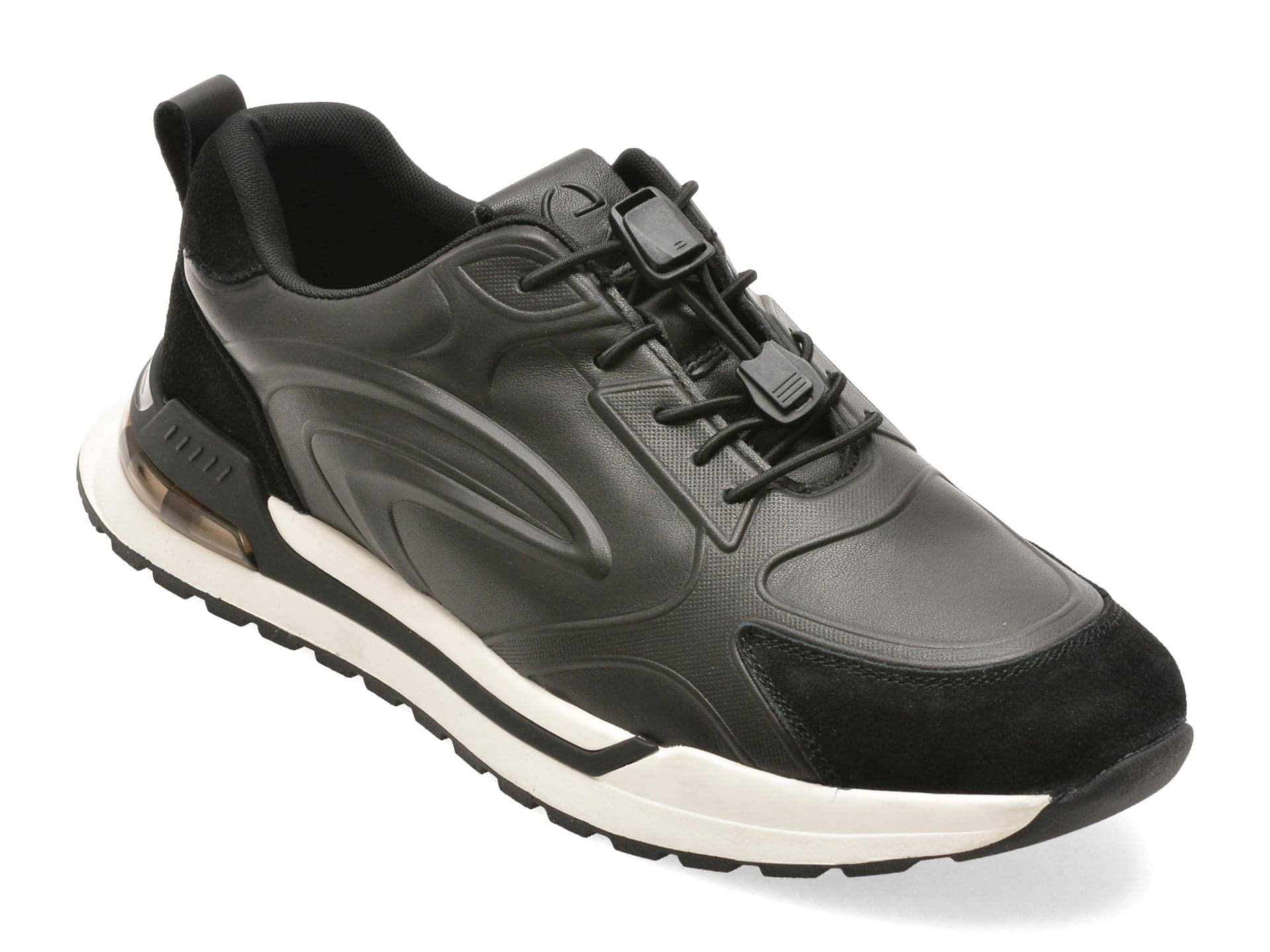 Pantofi sport EPICA negri, 18981, din piele naturala