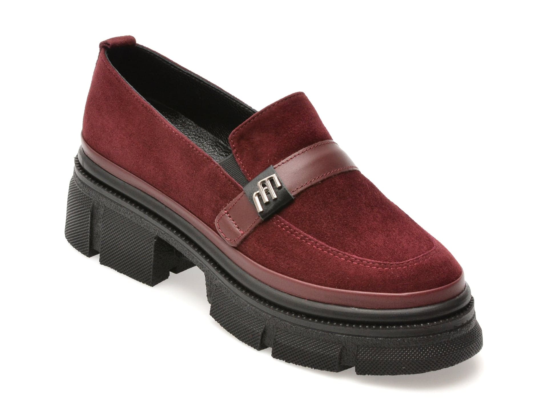 Mocasini GRYXX visinii, 387340, din piele intoarsa