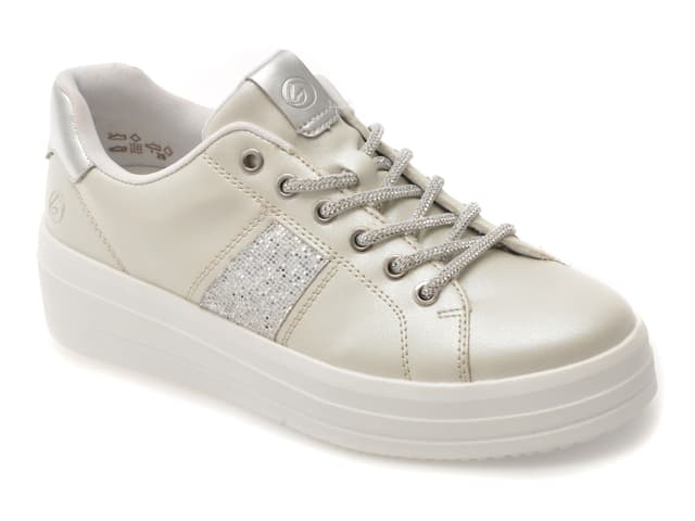 Pantofi sport REMONTE albi, D1C10, din piele ecologica