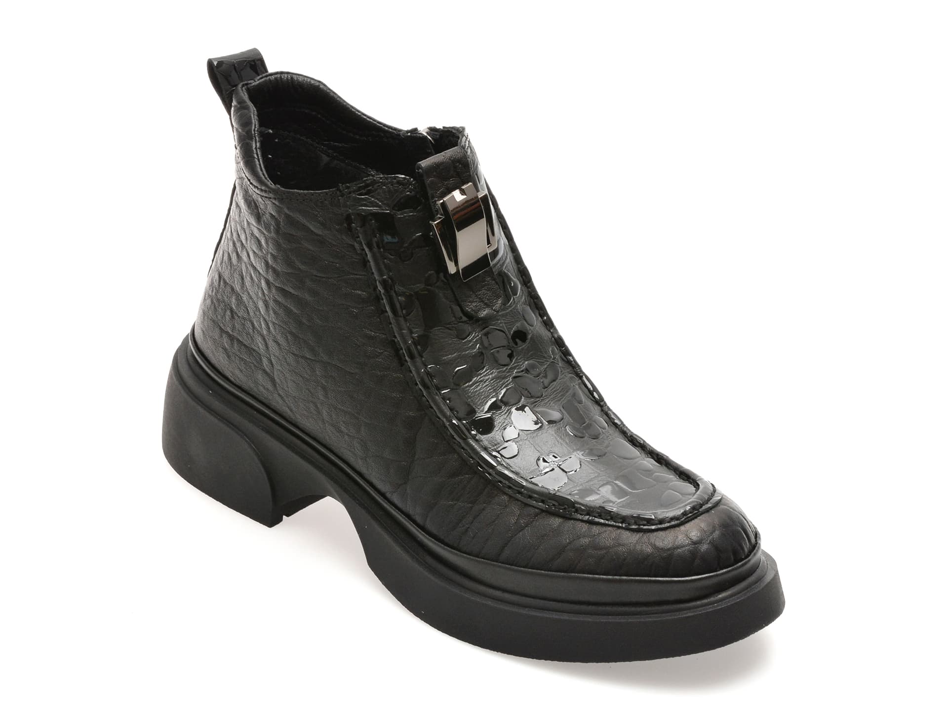 Ghete GRYXX negre, 38705, din piele naturala