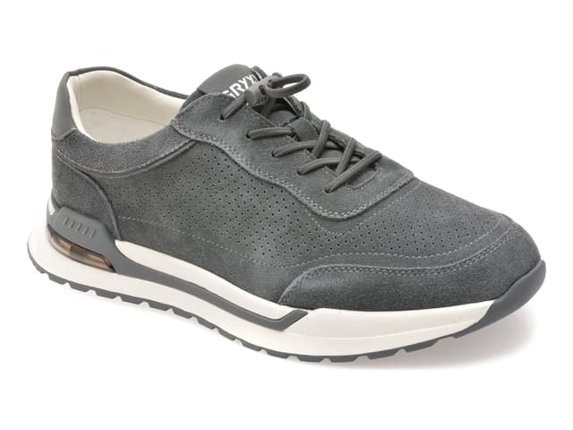 Pantofi sport GRYXX gri, 63102, din piele intoarsa