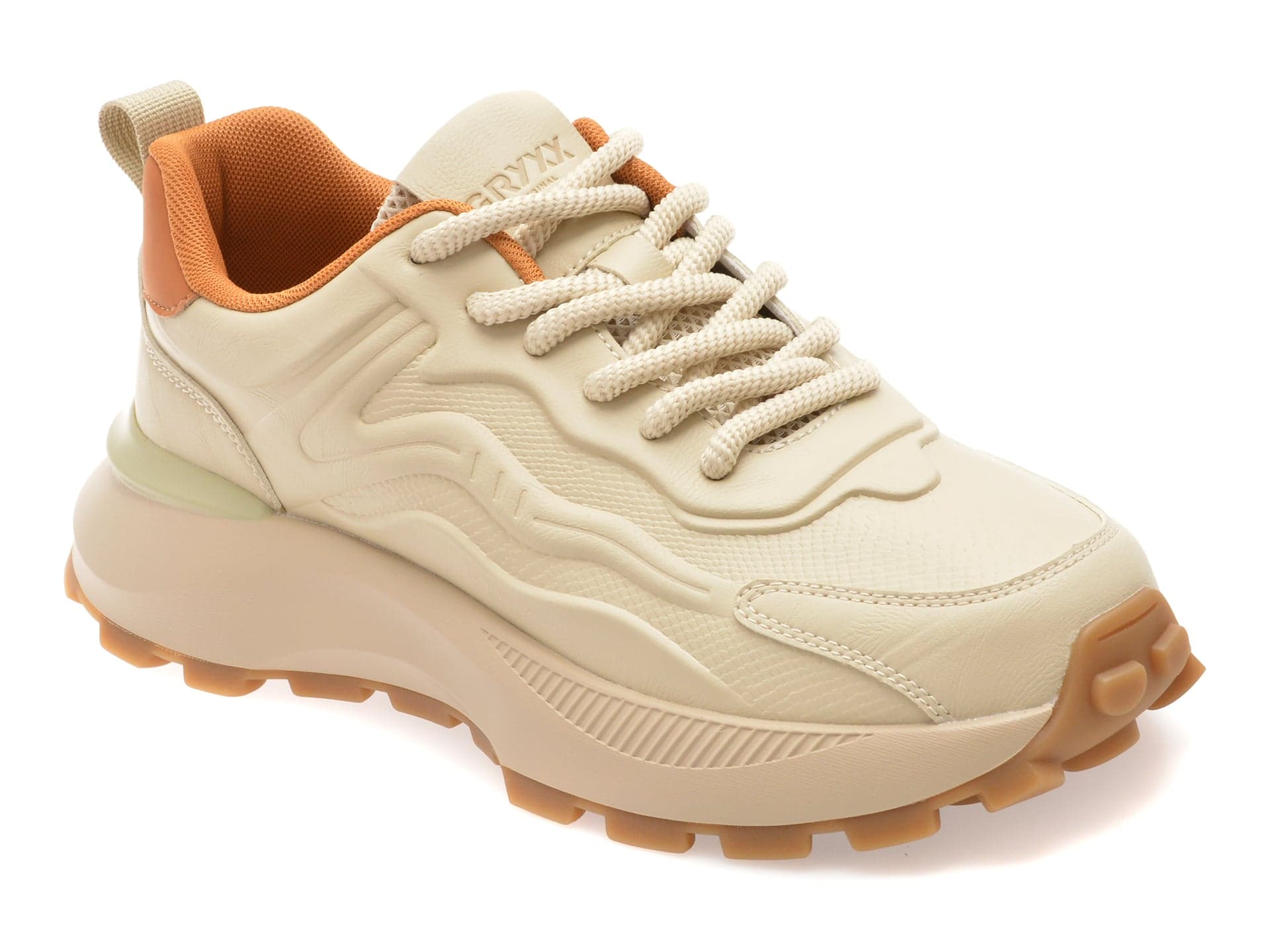 Pantofi sport GRYXX albi, 251220, din piele ecologica
