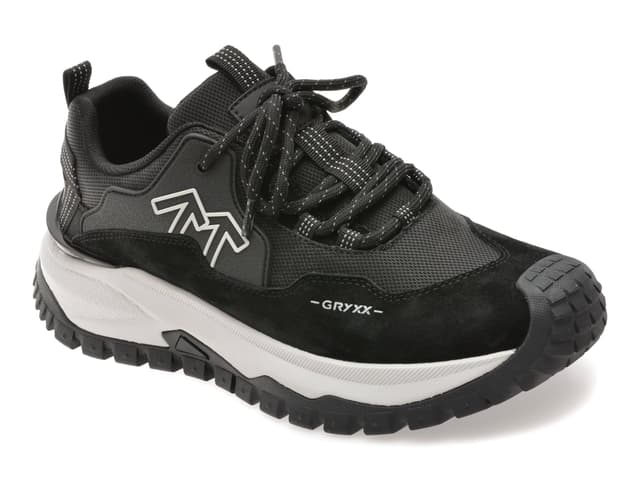 Pantofi sport GRYXX negri, 5901, din piele naturala