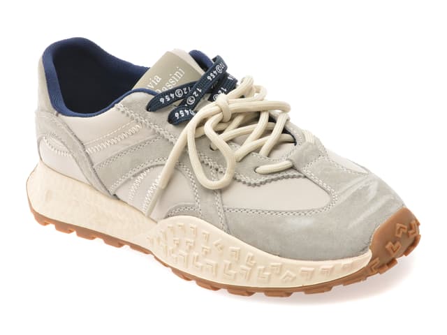 Pantofi sport FLAVIA PASSINI gri, 6677, din material textil si piele naturala