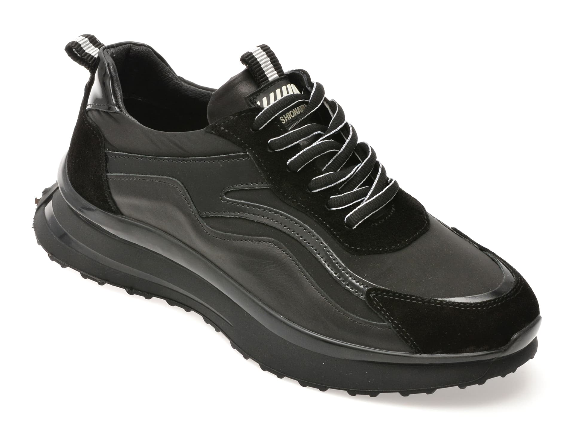 Pantofi sport GRYXX negri, ED002, din piele naturala