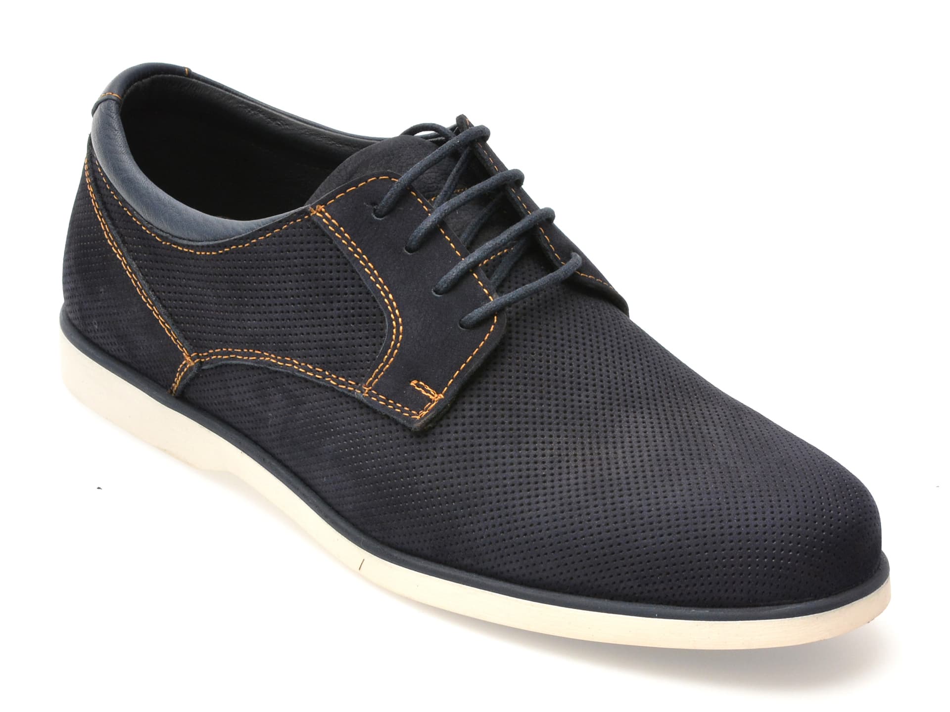 Pantofi OTTER bleumarin, 1099, din nabuc