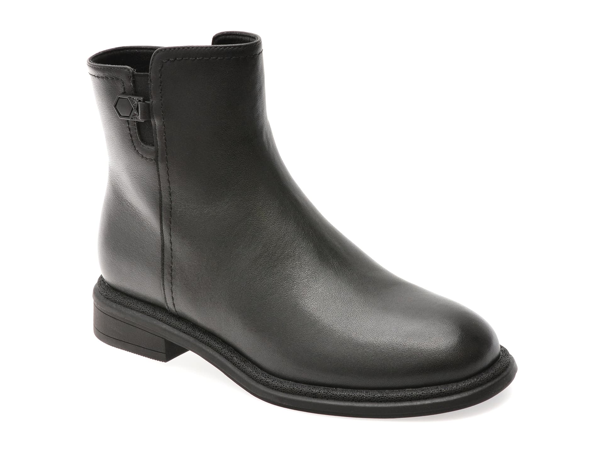 Ghete GRYXX negre, DX01325, din piele naturala