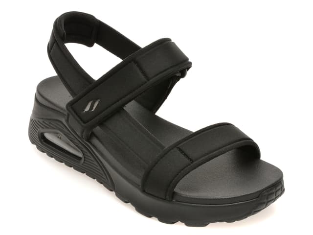 Sandale SKECHERS negre, UNO, din material textil