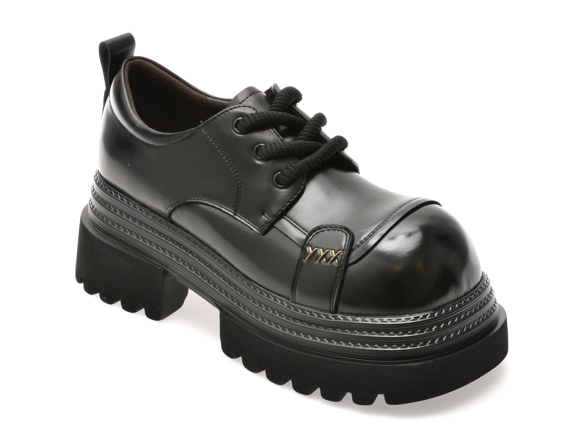 Pantofi GRYXX negri, 6912, din piele naturala