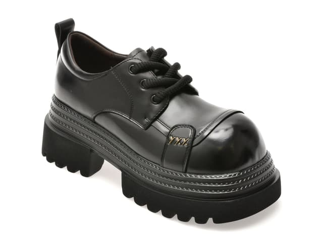 Pantofi GRYXX negri, 6912, din piele naturala