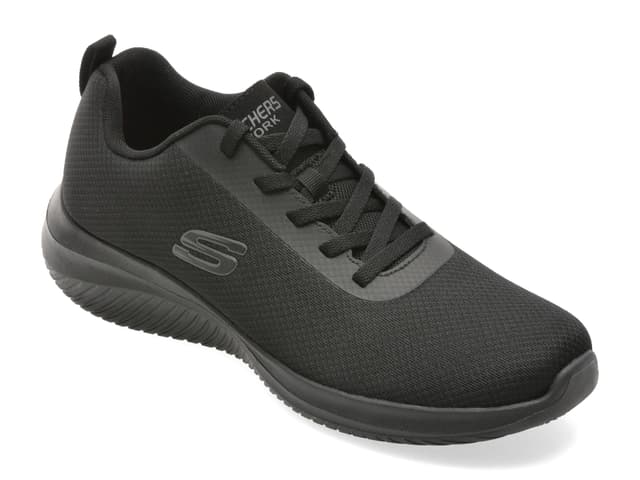 Pantofi sport SKECHERS negri, ULTRA FLEX 3.0 SR, din material textil