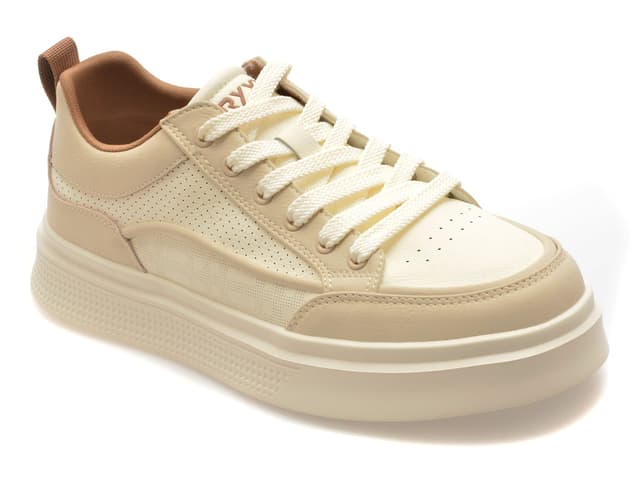 Pantofi sport GRYXX albi, 9253, din piele naturala