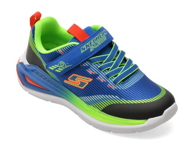 Pantofi sport SKECHERS albastri, TRI-NAMICS 2.0, din material textil