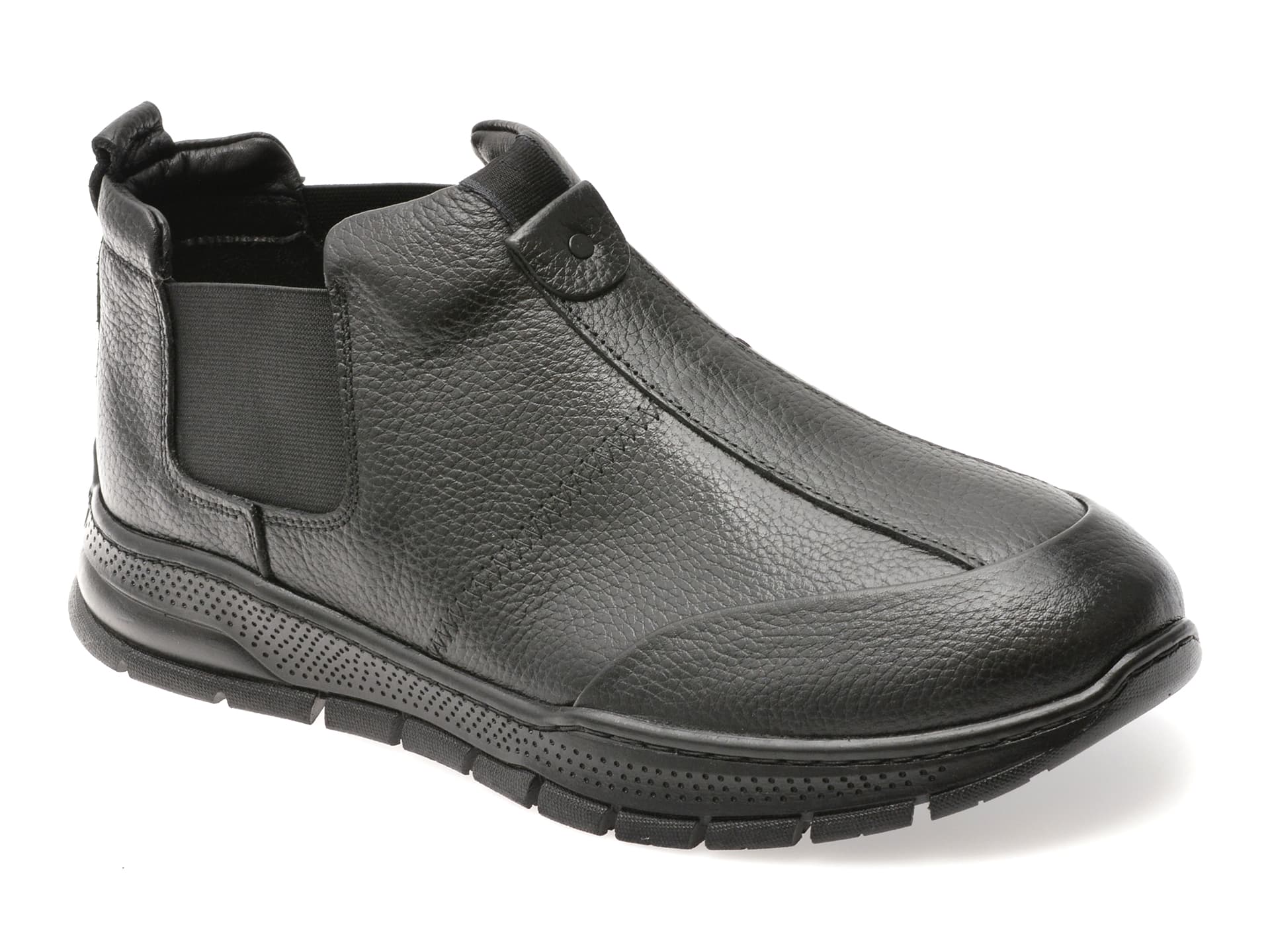 Ghete GRYXX negre, HS084, din piele naturala