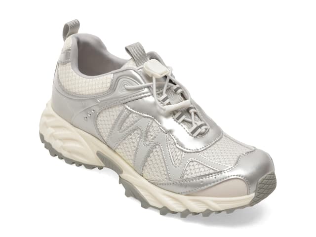 Pantofi sport GRYXX argintii, 161, din material textil si piele naturala