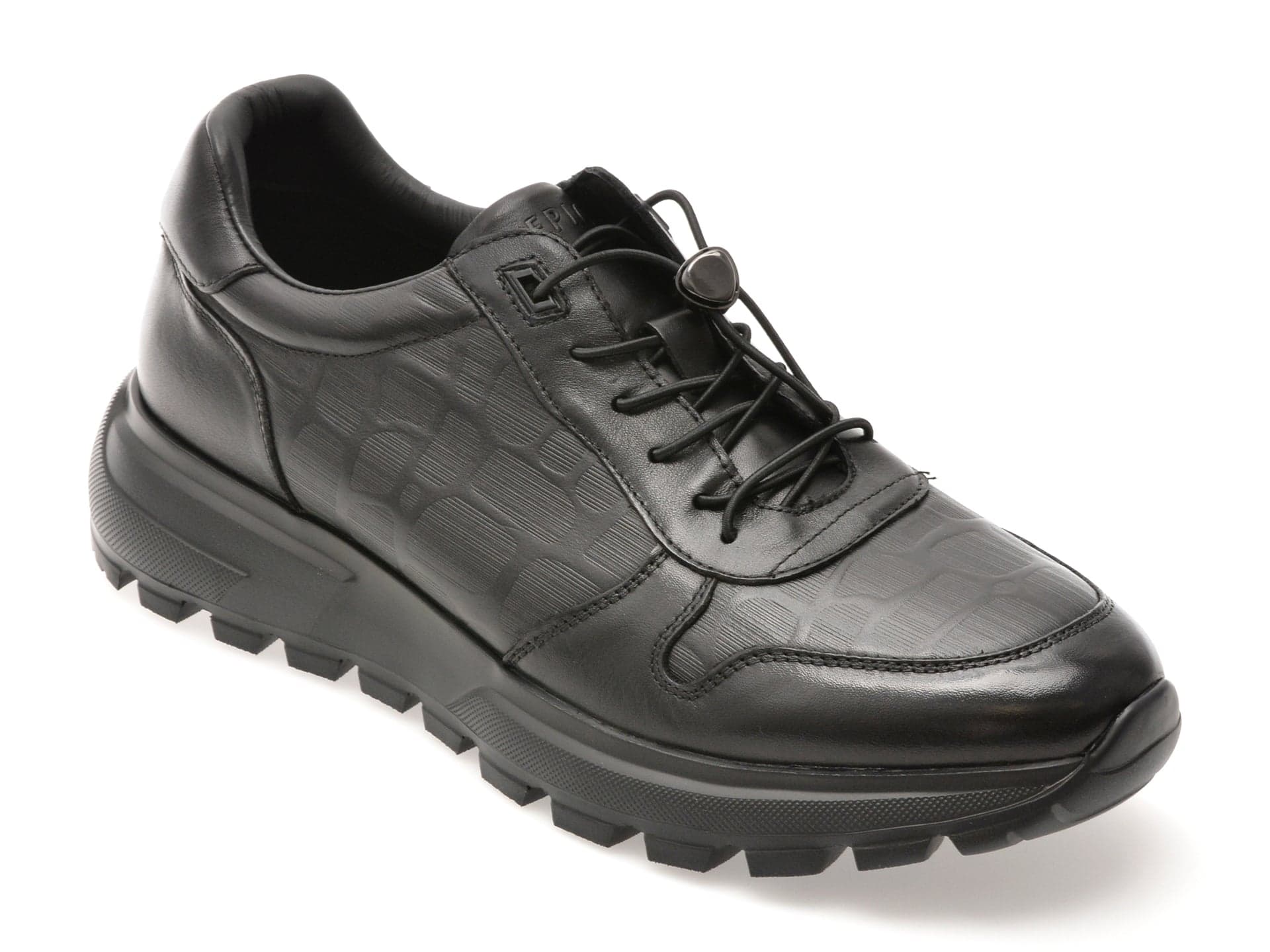 Pantofi sport EPICA negri, 9750, din piele naturala