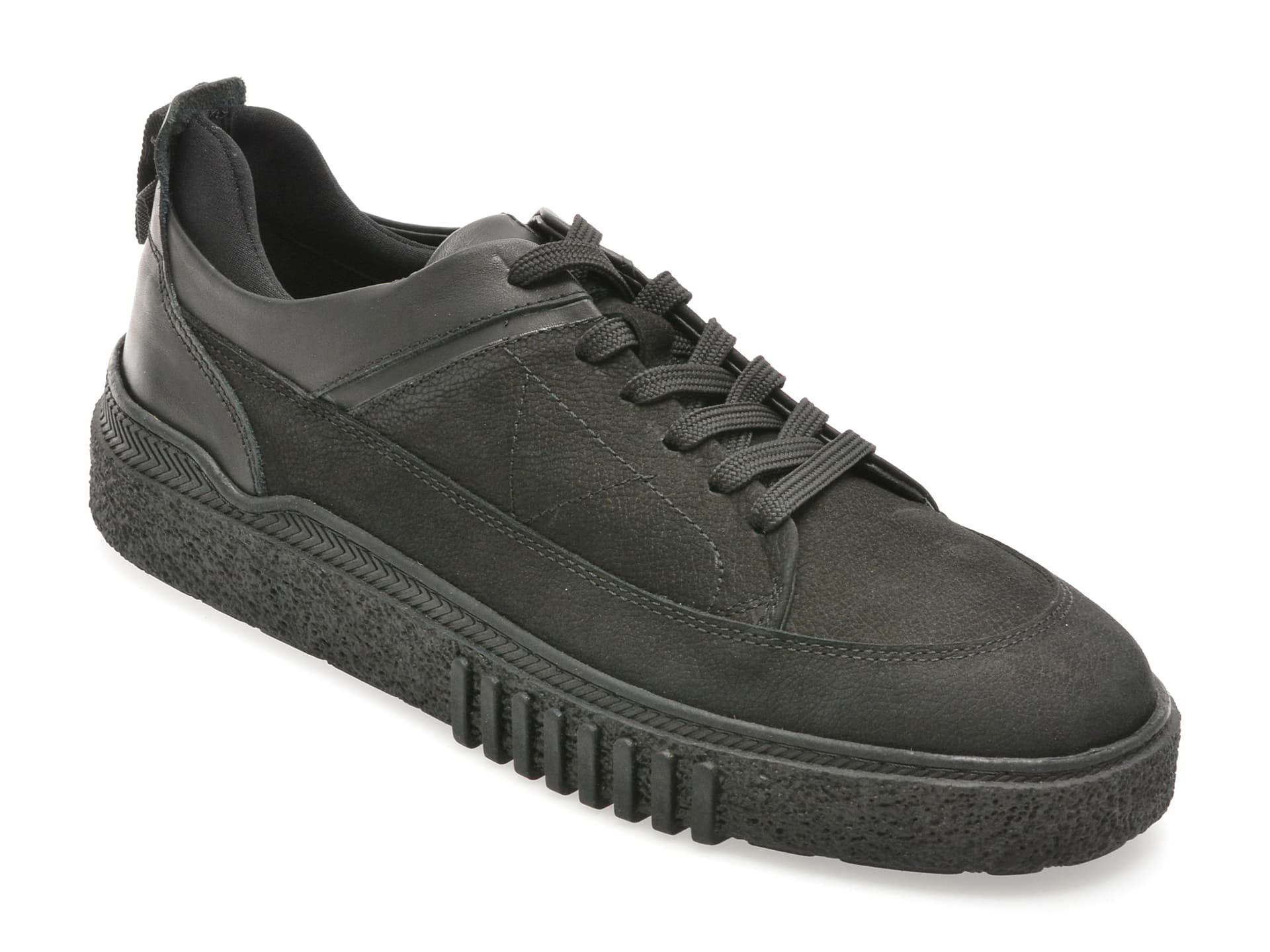 Pantofi sport GRYXX negri, M7609, din nabuc