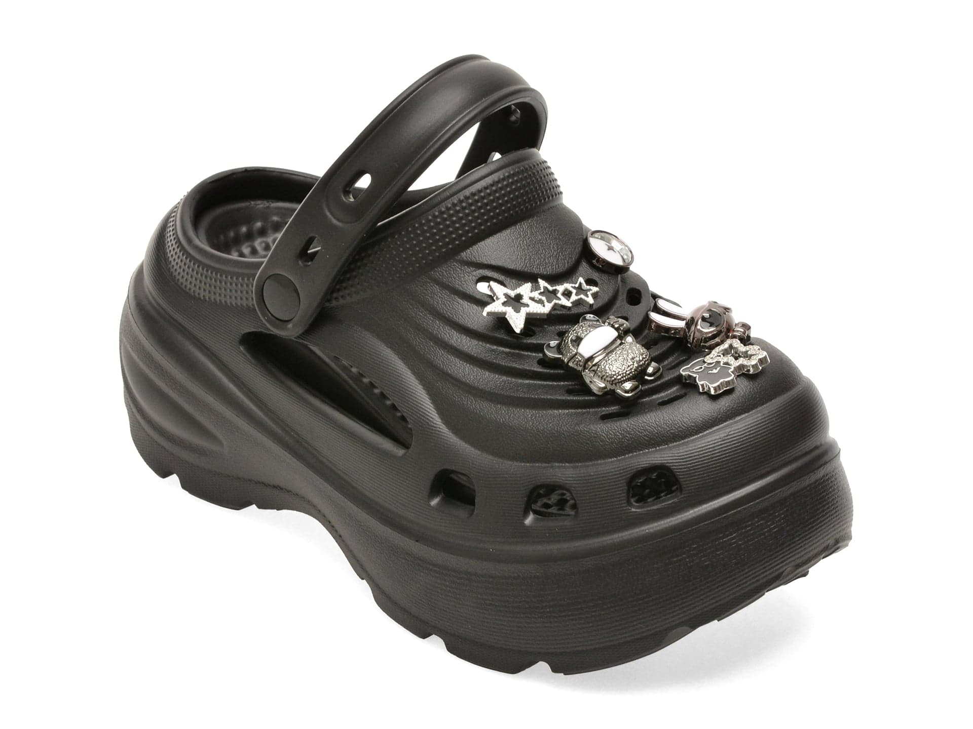 Papuci GRYXX negri, HLJ2510, din pvc