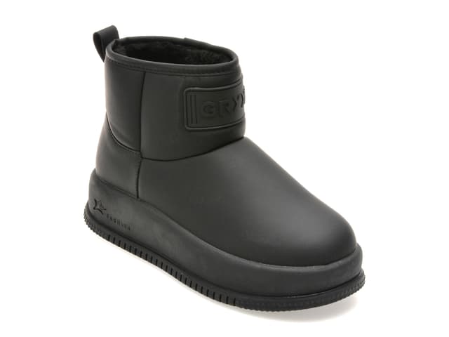 Ghete GRYXX negre, 936, din piele ecologica