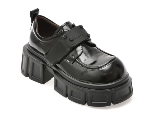 Pantofi GRYXX negri, 3082, din piele naturala