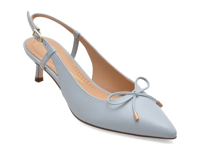 Pantofi eleganti CLARKS albastri, ZAREY BOW, din piele naturala