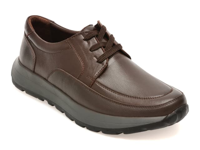 Pantofi sport OTTER maro, DD7016, din piele naturala
