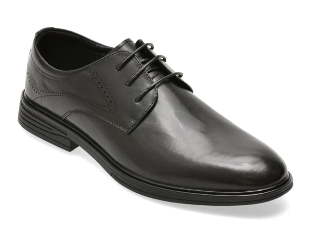 Pantofi eleganti BITE THE BULLET negri, T86232, din piele naturala