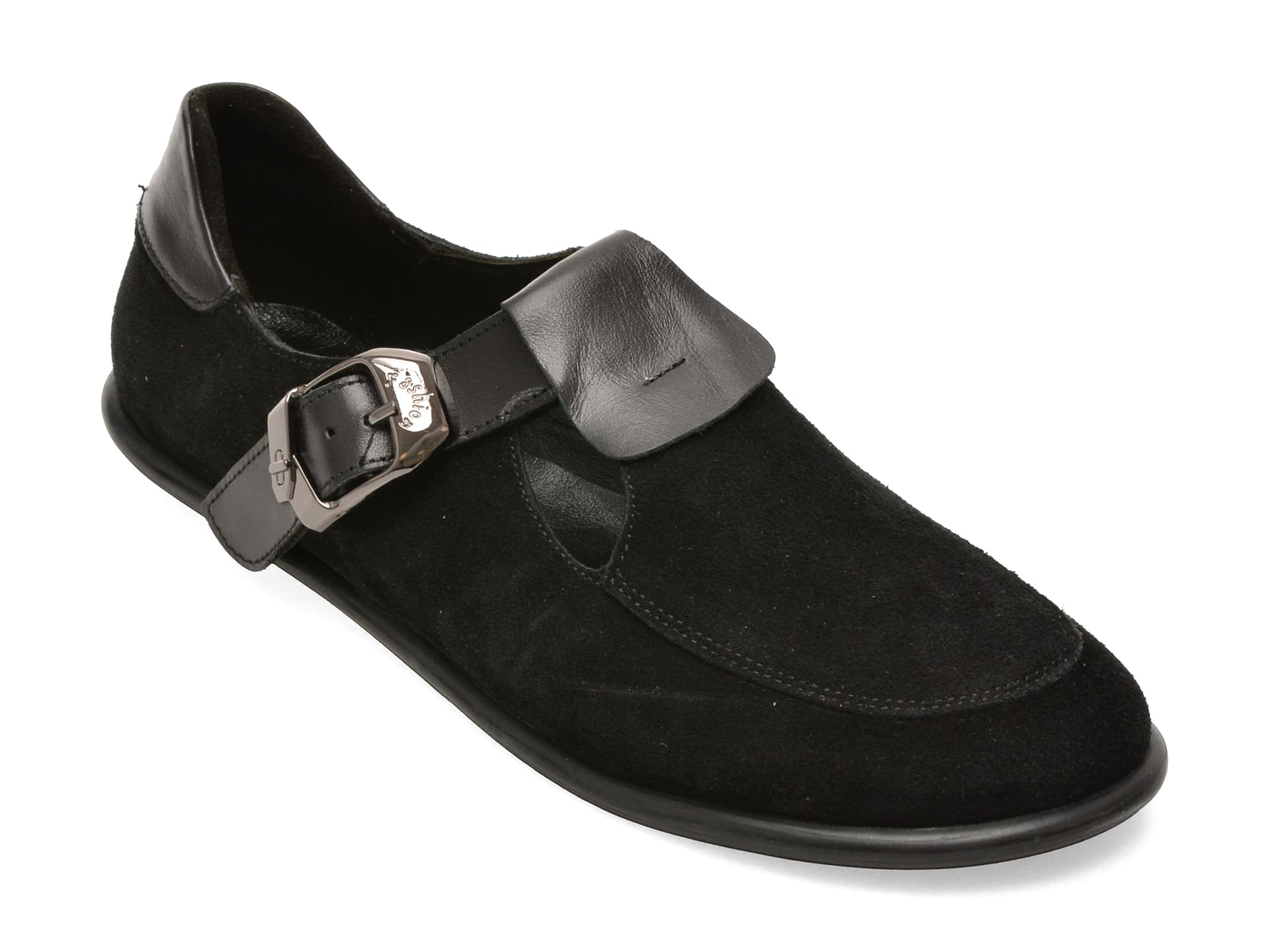 Pantofi GRYXX negri, 157H451, din piele intoarsa