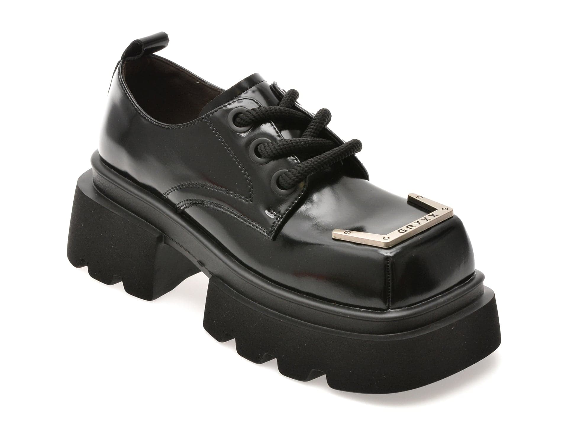 Pantofi GRYXX negri, 8502, din piele naturala
