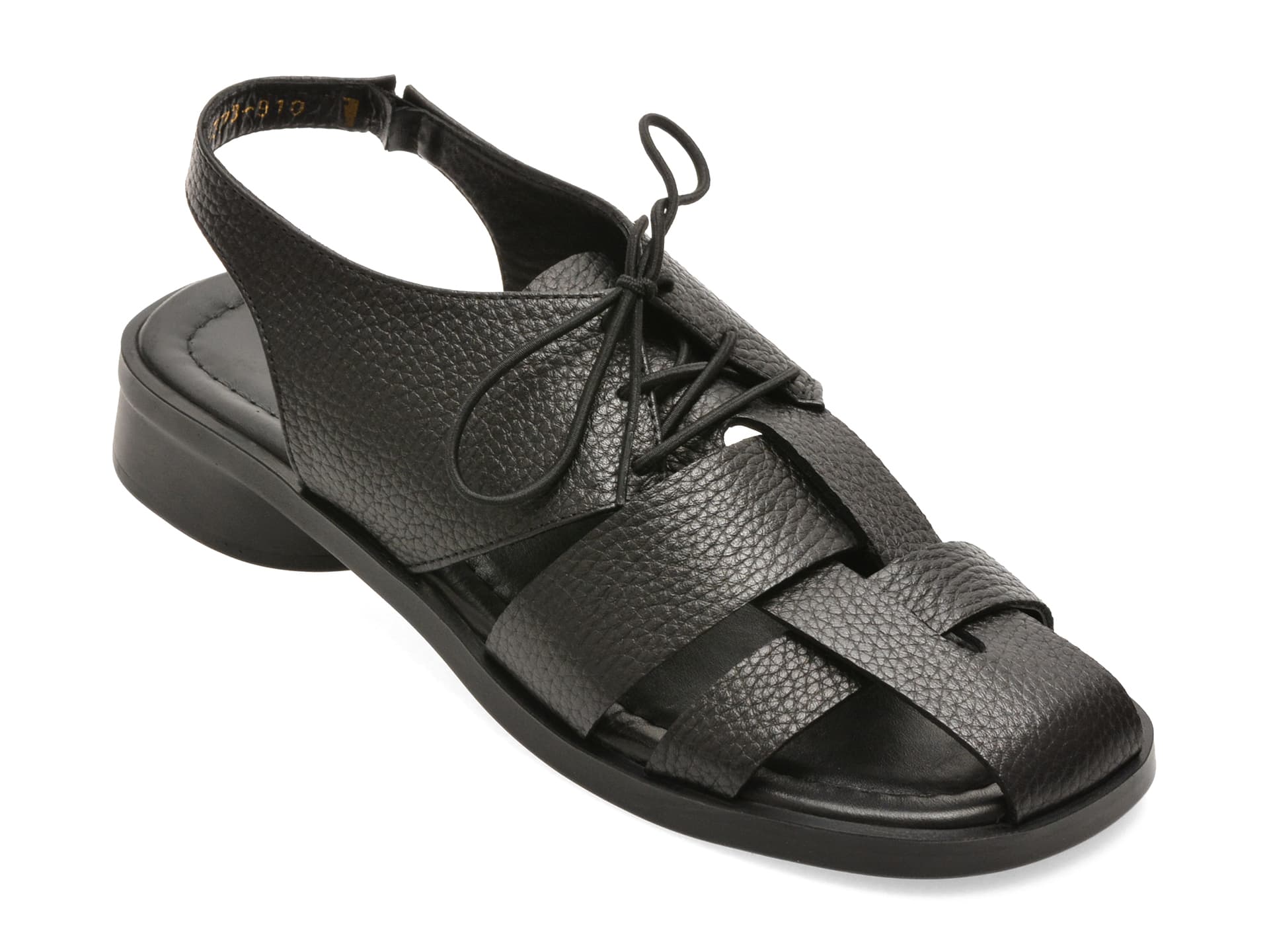 Sandale EPICA negre, 1766373, din piele naturala