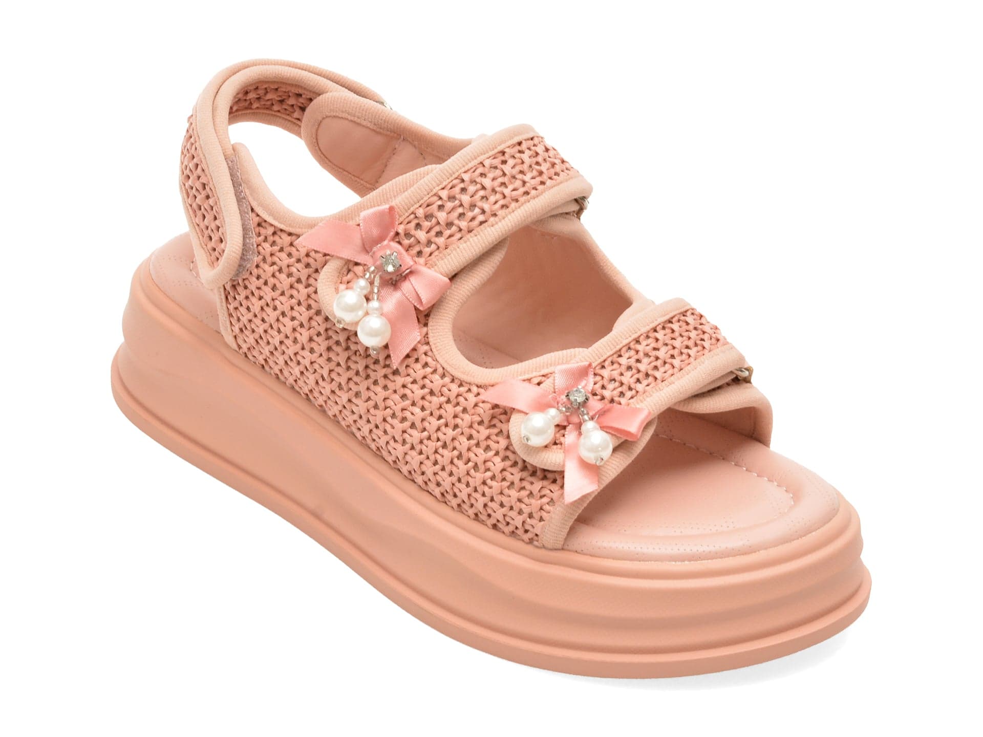 Sandale GRYXX roz, 7163, din piele ecologica