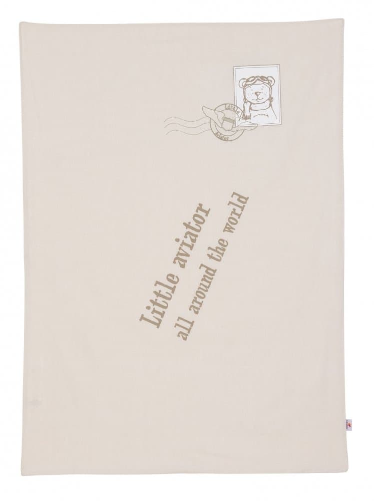 Lenjerie pentru patut copii set 4 piese Little Aviator