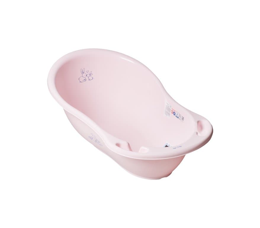Cadita plastic copii 102 cm Little Bunnies Roz