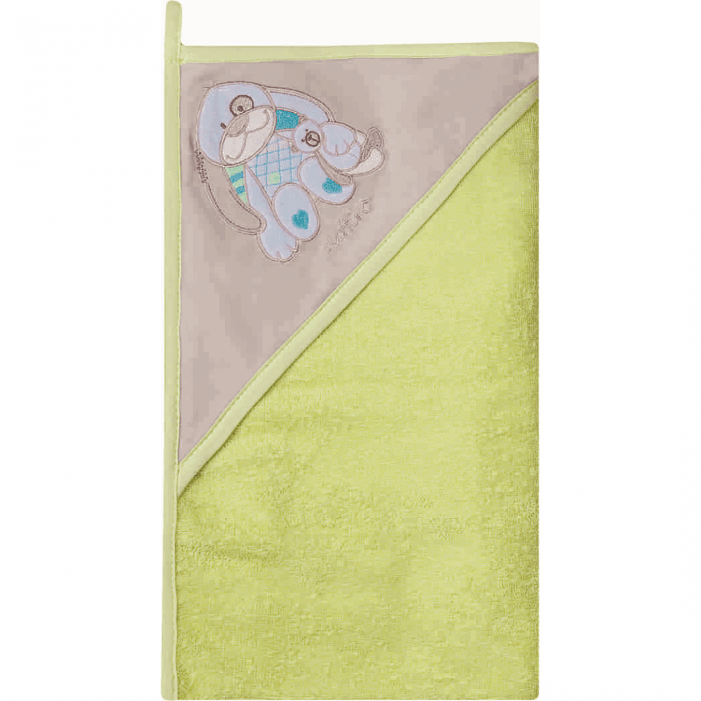 Prosop de baie cu gluga imprimeu velur 80 x 80 cm Womar Zaffiro AN-OW-01