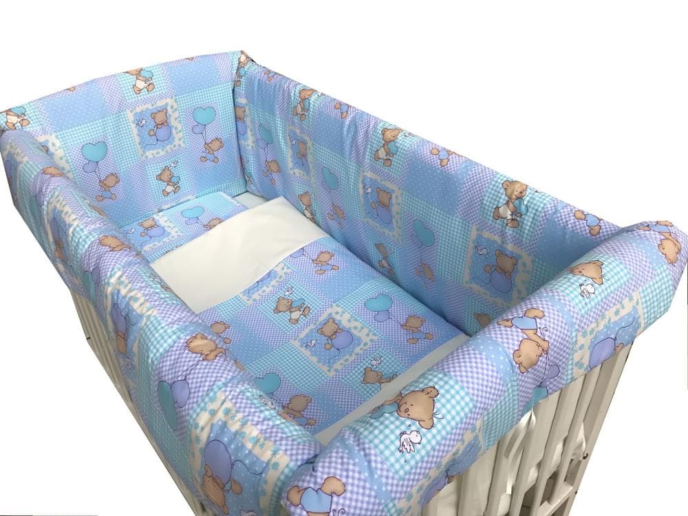 Lenjerie de pat Maxi Ursuleti pe albastru 120x60 cm