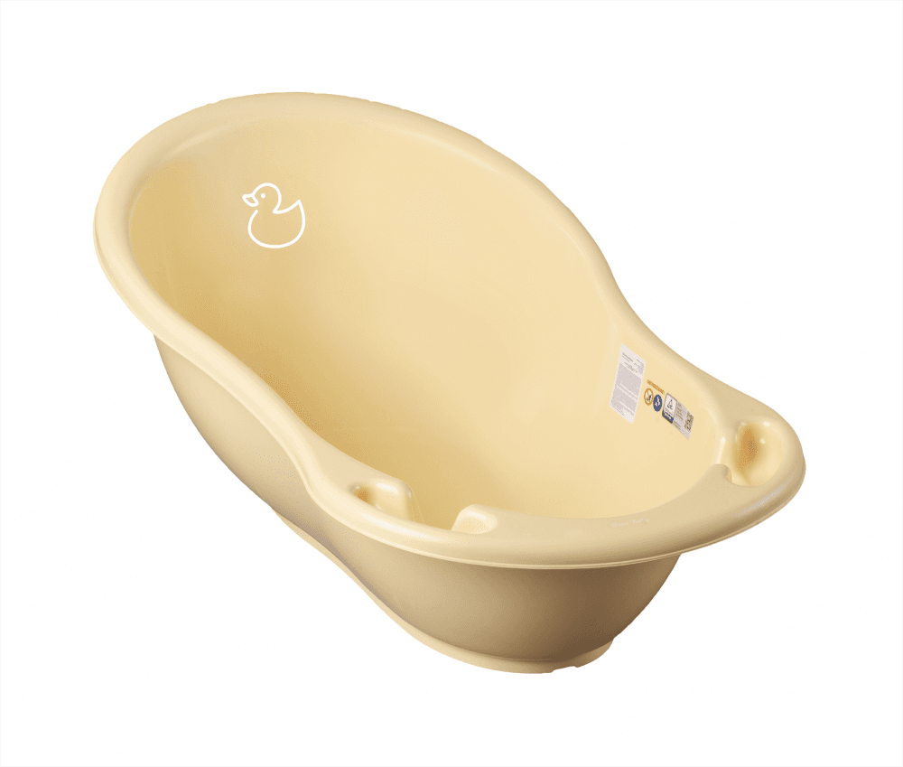 Set Cadita 102 cm cu suport metalic Duck Galben