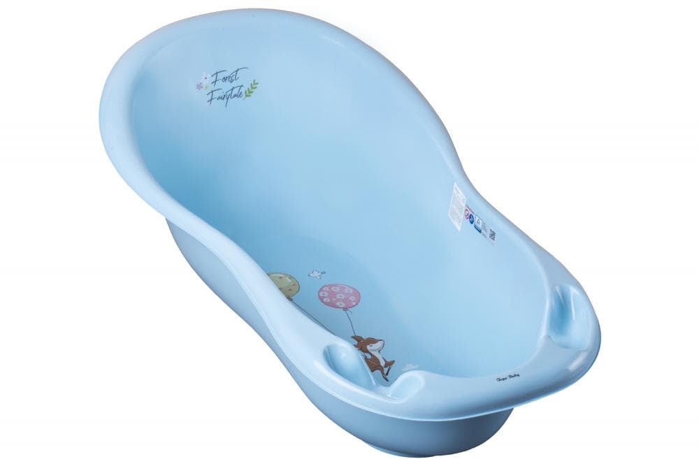 Set Cadita 86 cm cu suport metalic Forest Albastru