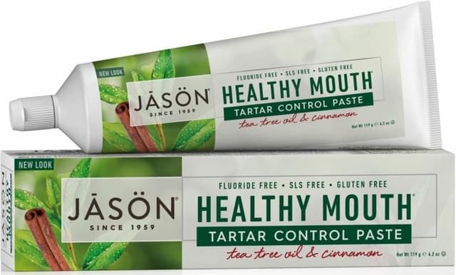 Pasta de dinti anti-placa si tartru Healthy Mouth pentru gingii iritate Jason 119 g