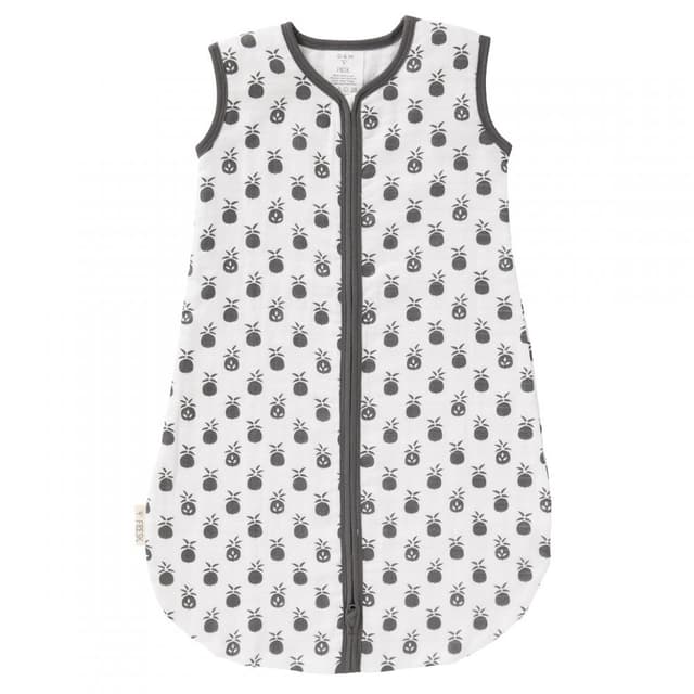 Sac de dormit din bumbac organic exterior muselina Fresk Pineapple 12-18 luni