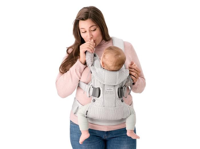 Marsupiu anatomic One Air Greige 3D Mesh