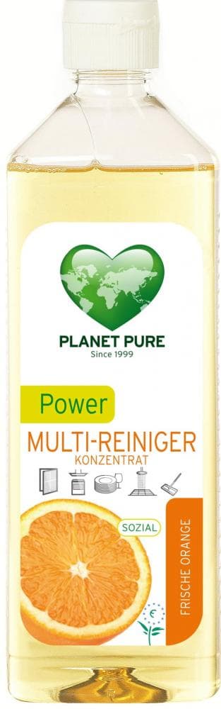 Detergent bio universal concentrat cu ulei de portocale Power Multi-Cleaner Planet Pure 510ml